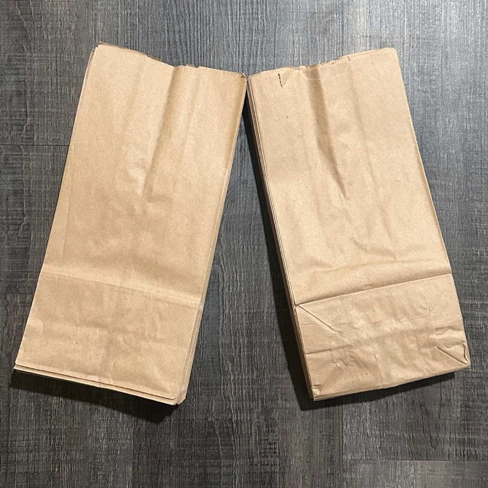 💞 New Set of 50 Brown Paper Gift Bags / Lunch Sacks